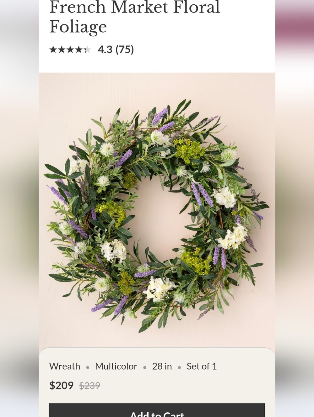 Balsam Hill | Spring | Summer | Wreath
